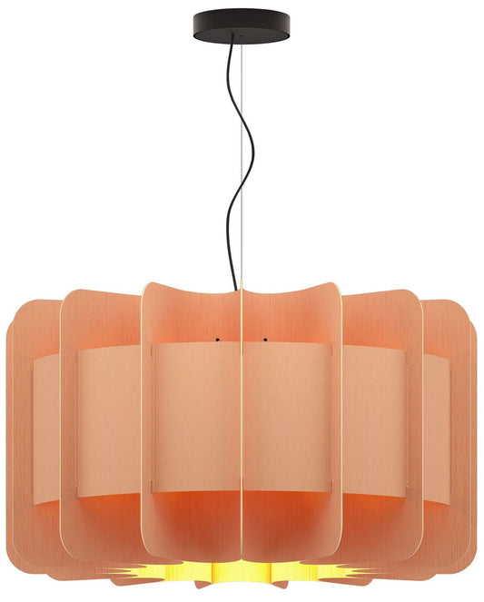 Clarissa Pendant WEP - Rose Shade - Black Canopy - Size 29.8