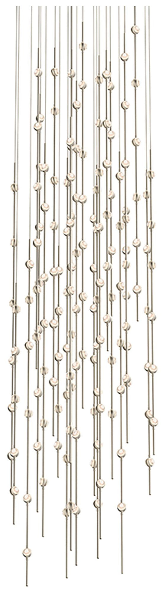Constellation - Andromeda 25" Round LED Pendant - Nickel - Clear Acryl