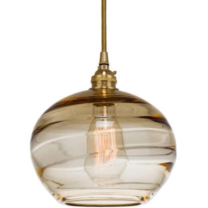 Coppa 20" Wide Artisan Crafted Optic Glass 3 Light Pendant