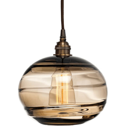 Hammerton Studio Coppa 40" Wide Artisan Crafted Optic Glass 5 Light Linear Pendant