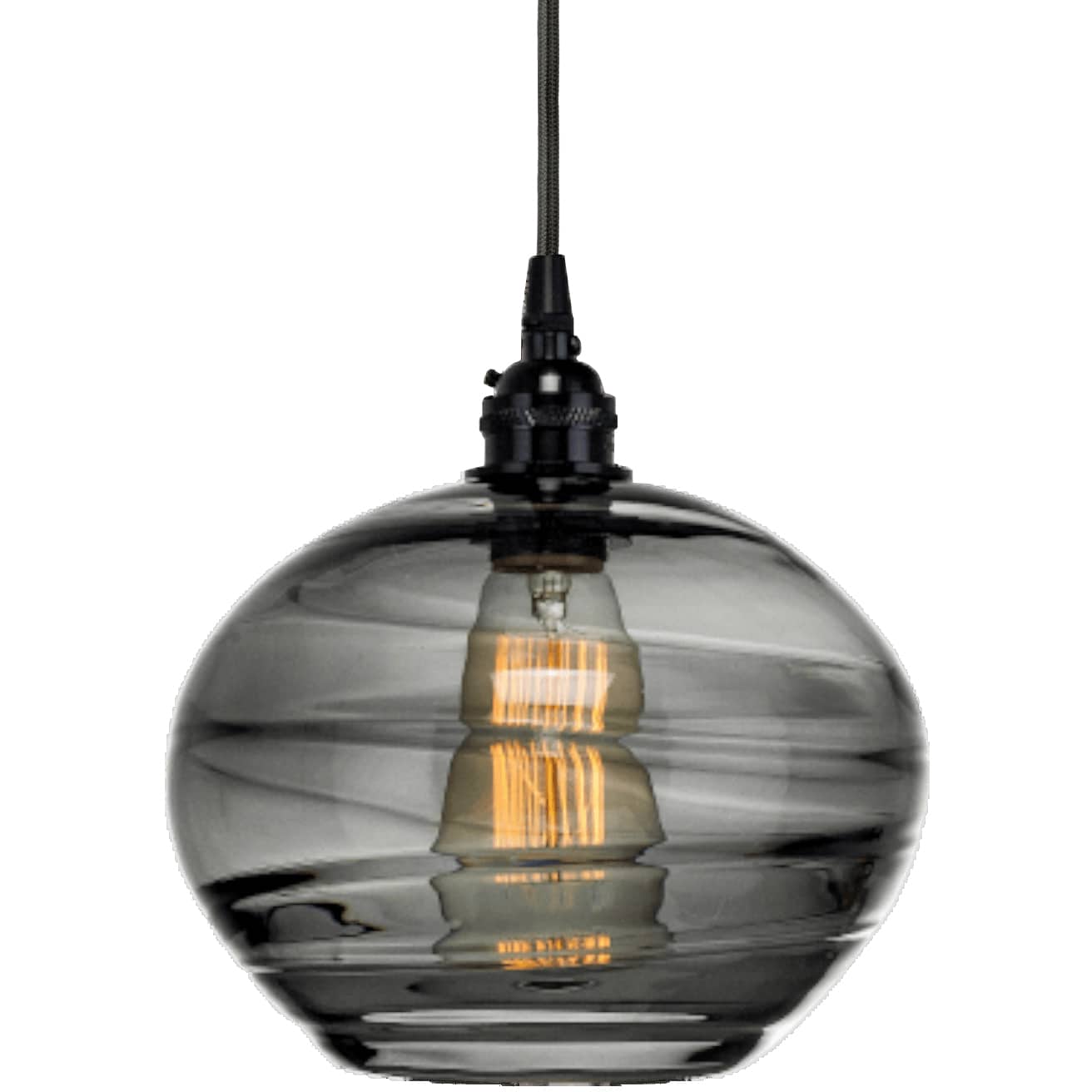 Coppa 36" Wide Artisan Crafted Optic Glass 12 Light Pendant