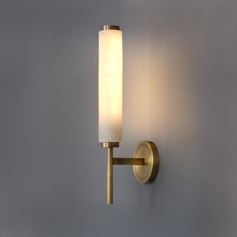Copper Luxury Double-Head Bedroom Wall Lamp