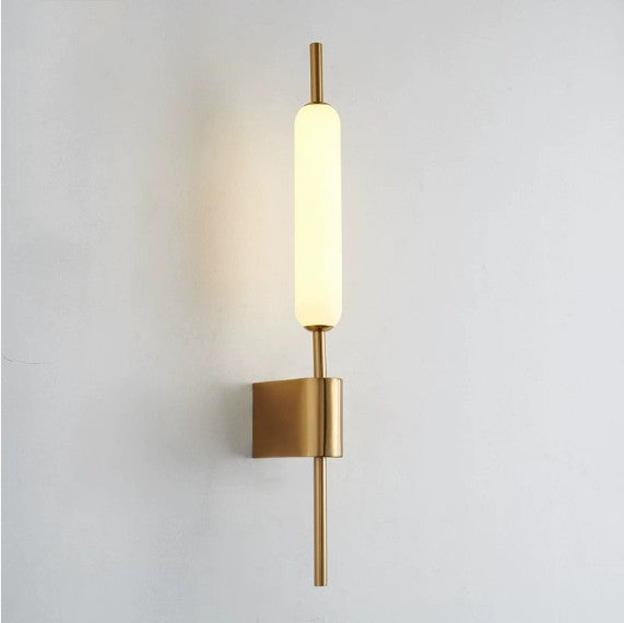Copper Luxury Double-Head Bedroom Wall Lamp
