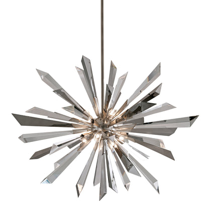 Inertia 8 Light 48" Wide Sputnik Chandelier with Crystal Elements