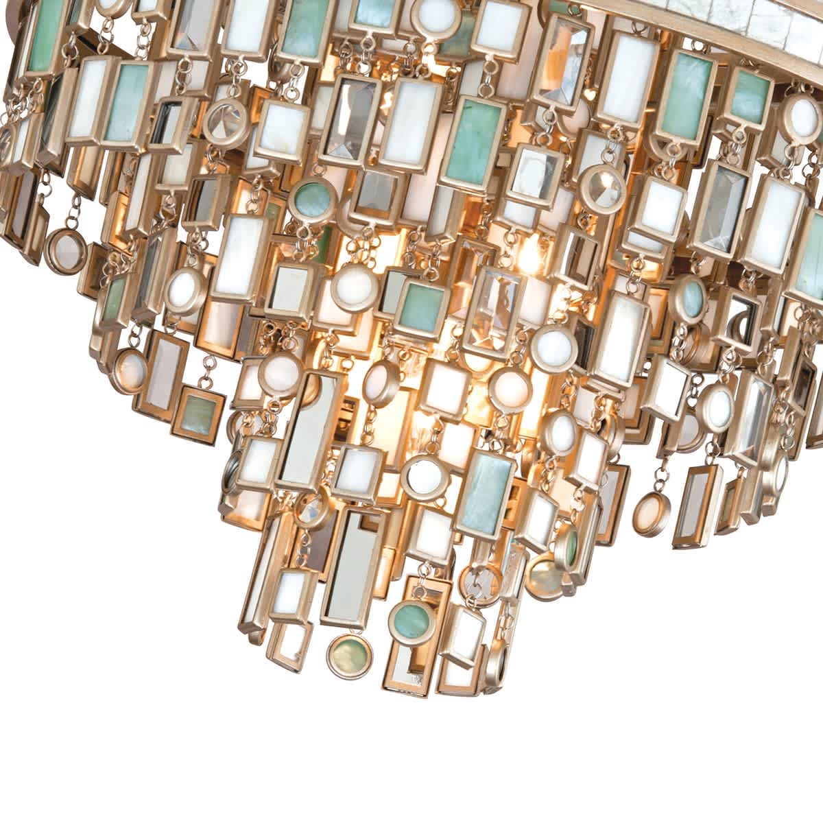 Dolcetti 3 Light 18" Wide Flush Mount Ceiling Fixture with Glass Shade