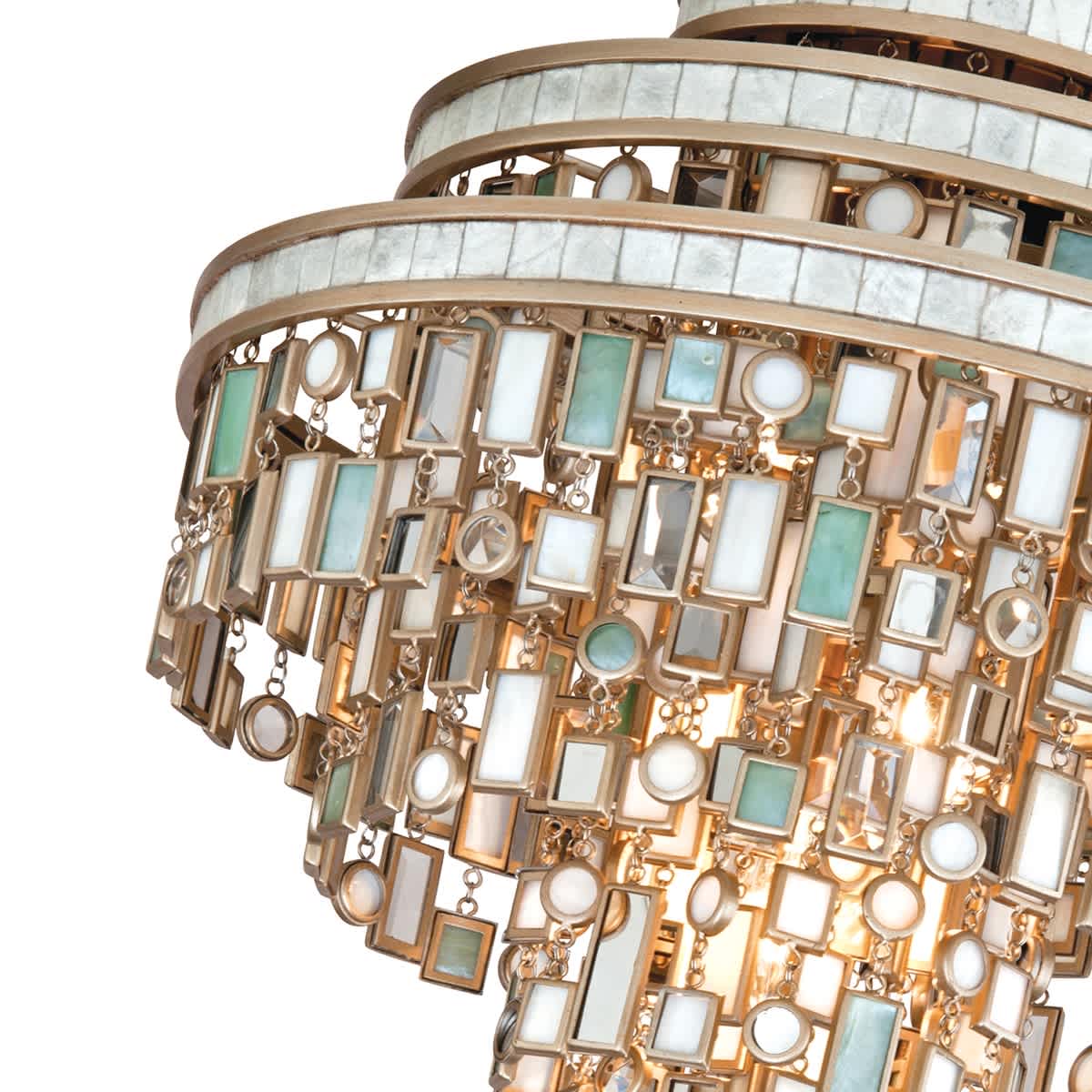 Dolcetti 3 Light 18" Wide Flush Mount Ceiling Fixture with Glass Shade
