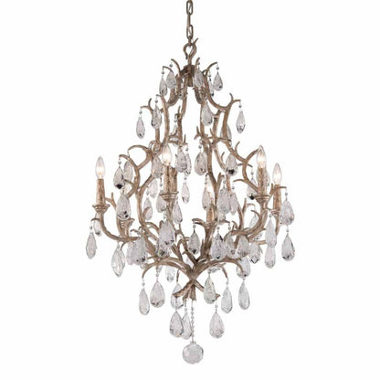 Corbett Lighting Amadeus 6 Light 28" Wide Chandelier with Crystal Accents