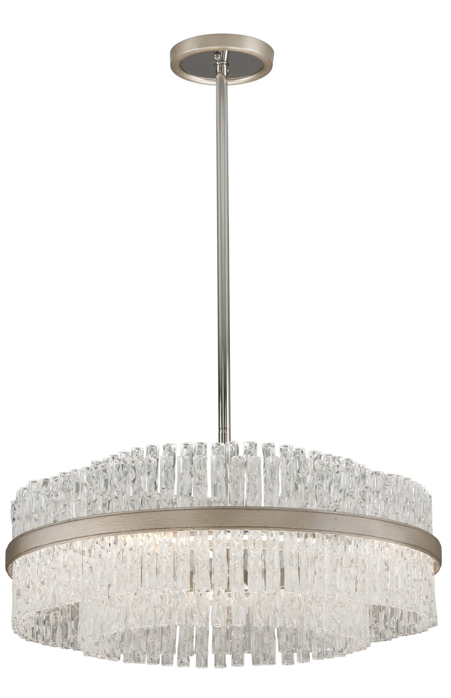 Chime 6 Light 27" Chandelier with Hand-Crafted Iron