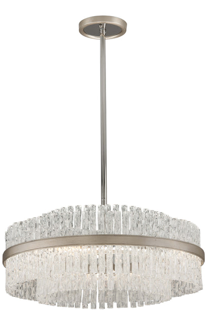 Chime 6 Light 27" Chandelier with Hand-Crafted Iron