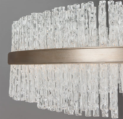 Chime 6 Light 27" Chandelier with Hand-Crafted Iron