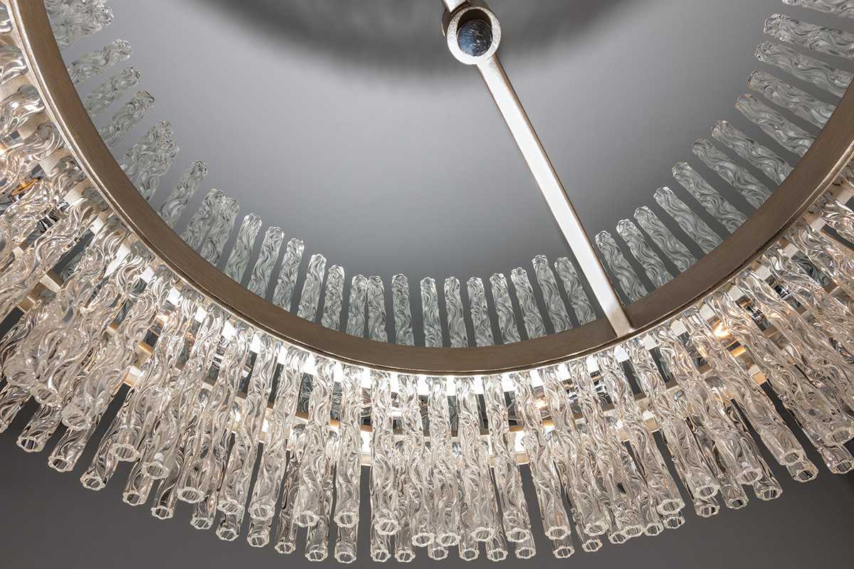 Chime 6 Light 27" Chandelier with Hand-Crafted Iron