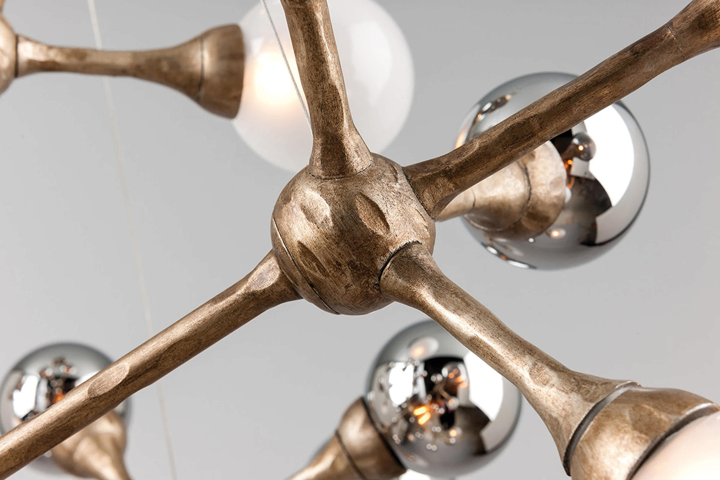 Element 40 Light Pendant with Hand-Crafted Iron