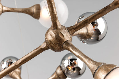 Element 40 Light Pendant with Hand-Crafted Iron