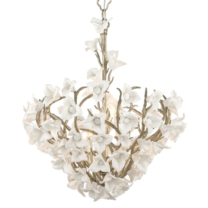 Lily 6 Light Dining Pendant with Hand-Crafted Iron