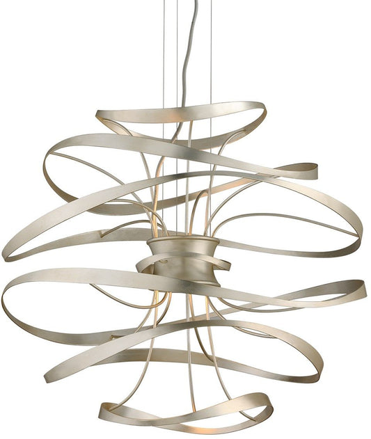 Calligraphy 2 Light 26" LED Pendant with Hand-Crafted Iron