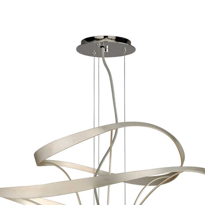 Calligraphy 2 Light 34" LED Pendant with Hand-Crafted Iron
