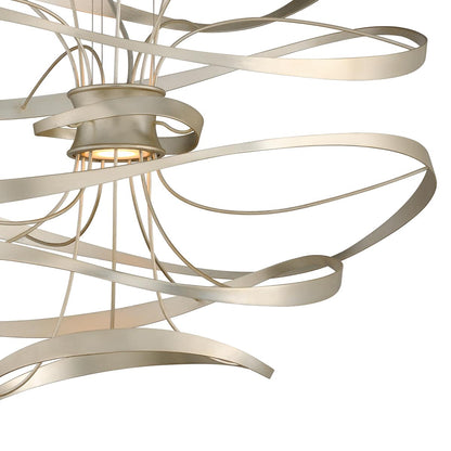Calligraphy 2 Light 34" LED Pendant with Hand-Crafted Iron