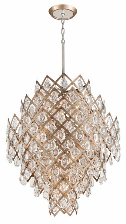 Tiara 11 Light 32-1/4" Wide Chandelier with Crystal Accents