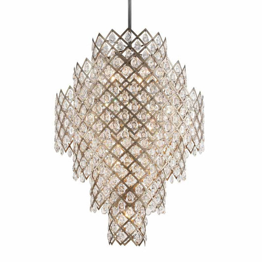 Tiara 17 Light 44-3/4" Wide Chandelier with Crystal Accents