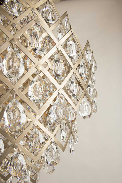 Tiara 17 Light 44-3/4" Wide Chandelier with Crystal Accents
