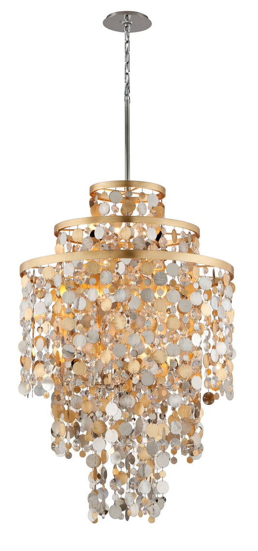Ambrosia 11 Light 32" Wide Pendant with Crystal Accents