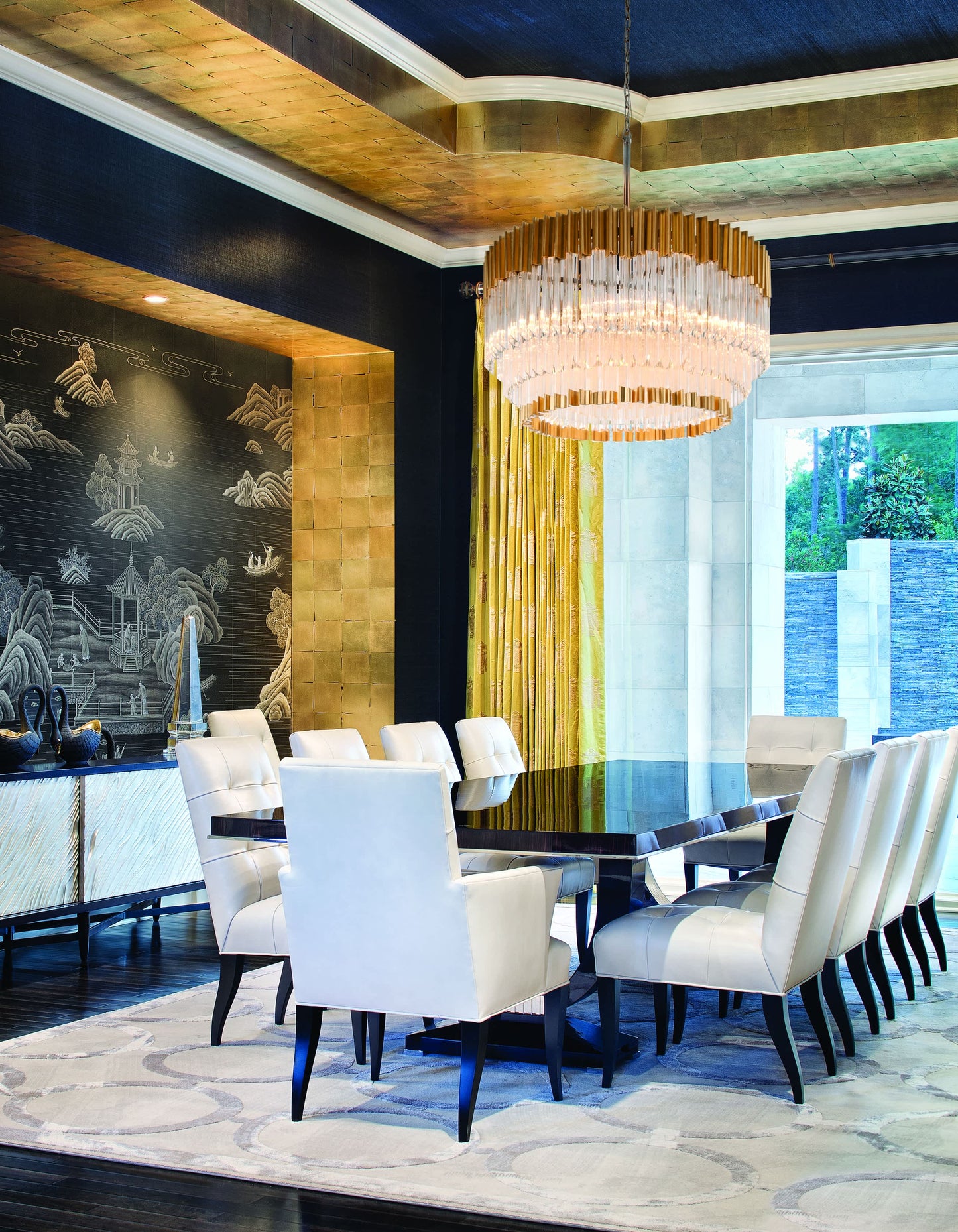 Charisma 10 Light 36" Wide Chandelier with Crystal Shade