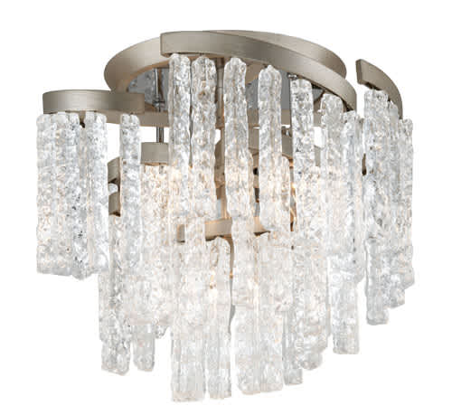 Mont Blanc 5 Light 18-1/4" Wide Semi Flush Waterfall Ceiling Fixture