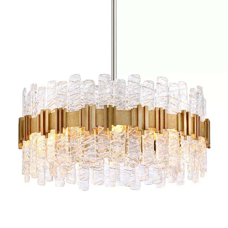 Ciro 8 Light 27-1/4" Wide Pendant with Handmade Glass Shade