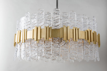 Ciro 8 Light 27-1/4" Wide Pendant with Handmade Glass Shade