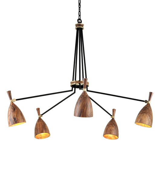 Utopia 5 Light 51" Wide LED Chandelier