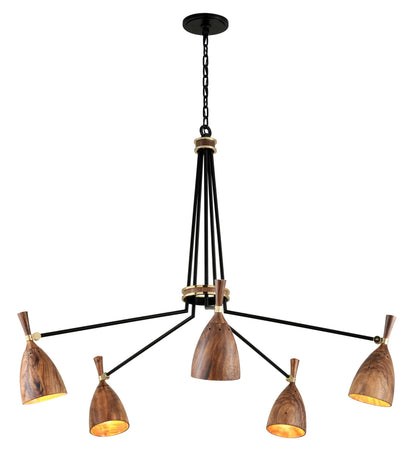 Utopia 5 Light 51" Wide LED Chandelier