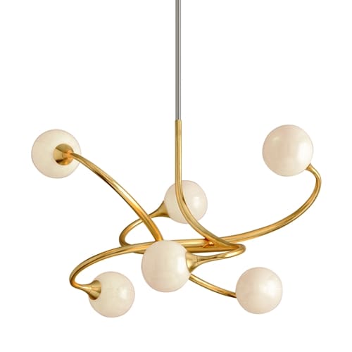 Signature 6 Light 29" Wide LED Abstract Sputnik Chandelier