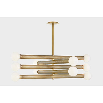Corbett Lighting Pienza 10 Light 50" Wide Linear Chandelier