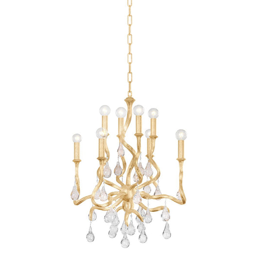 Aveline 8 Light 22" Wide Crystal Candle Style Chandelier