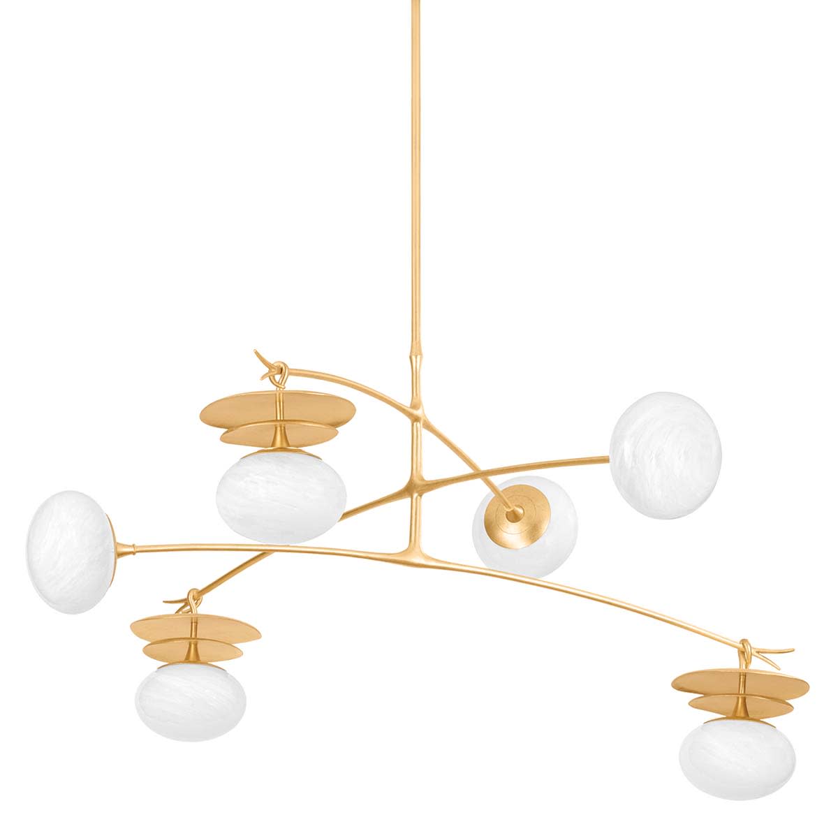 Ceylon 6 Light 57" Wide Abstract Chandelier