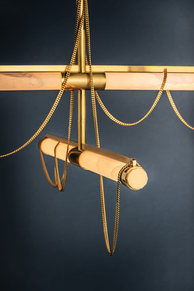 Lariat 48" Wide LED Linear Chandelier