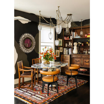 Corbett Lighting Daith 6 Light 61" Wide Multi Light Pendant