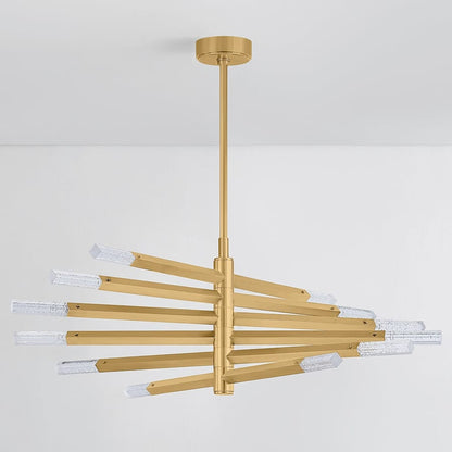 Corbett Lighting Strasbourg 42" Wide LED Abstract Chandelier with Optic Glass Shades