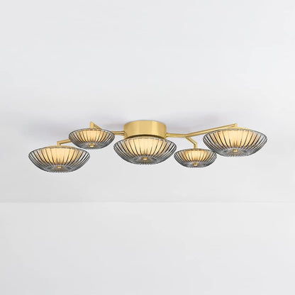 Corbett Lighting Birmingham 40" Tall LED Wall Sconce with Piastra Glass Shades