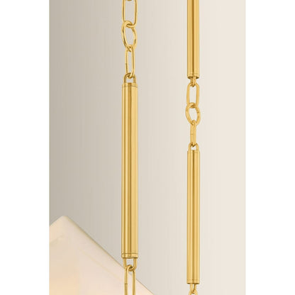 Corbett Lighting Solara 35" Wide LED Multi Light Pendant with Seedy Cloud Glass Shades