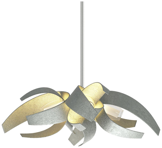Corona 18.25"W Small Long Pendant w/ Frosted Shade