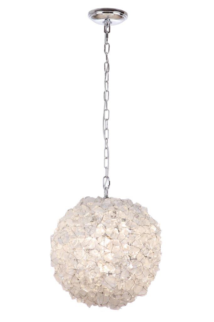 Roxx 14" Wide Crystal Pendant