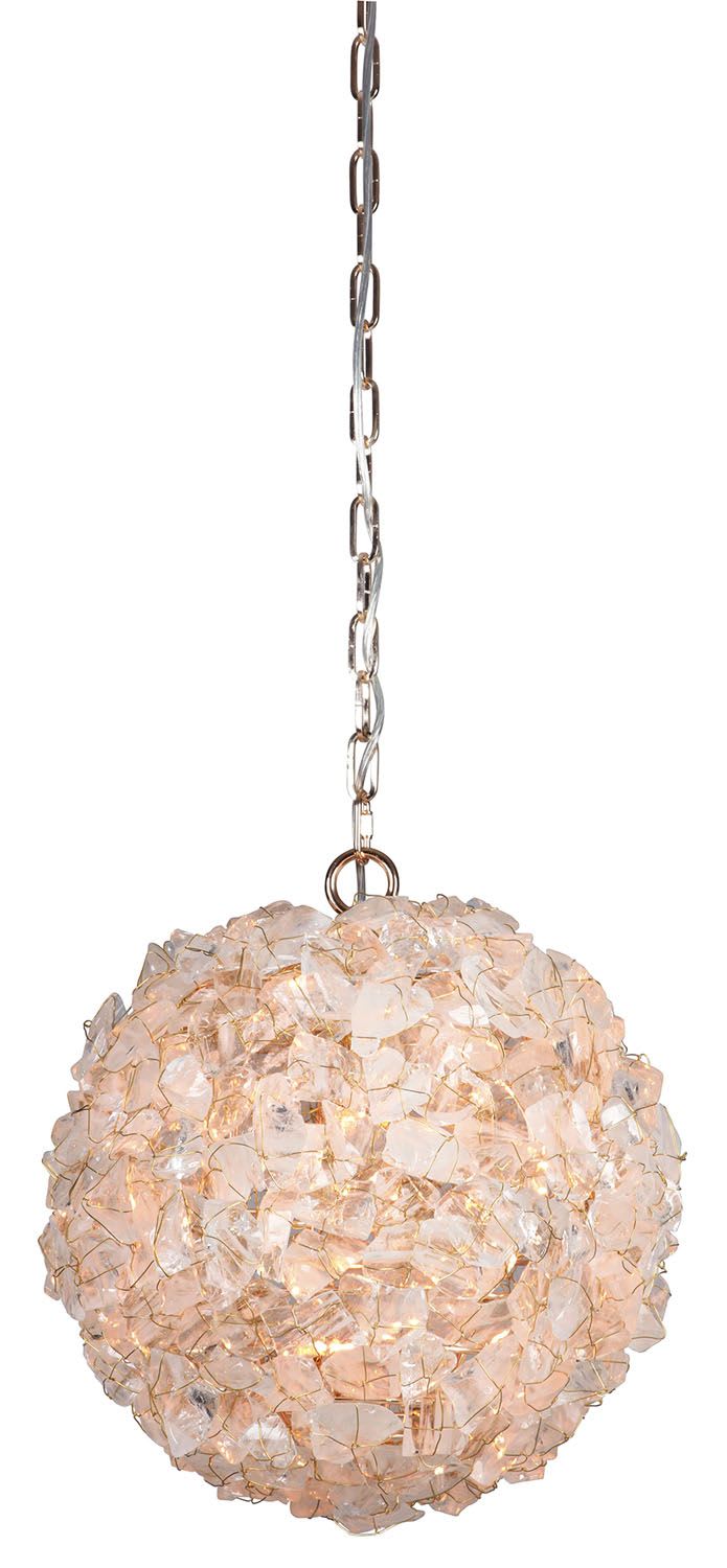 Roxx 14" Wide Crystal Pendant