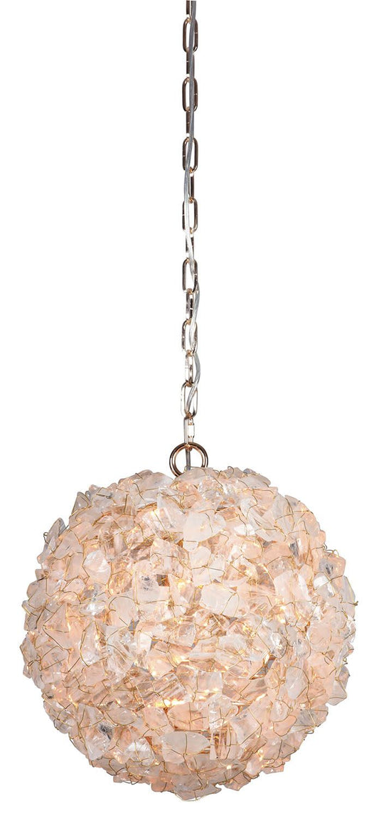 Roxx 14" Wide Crystal Pendant