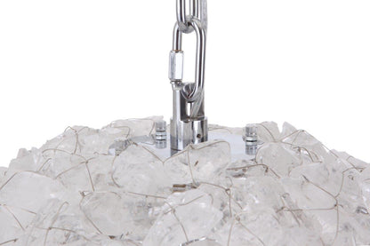 Roxx 4 Light 22" Wide Crystal Pendant