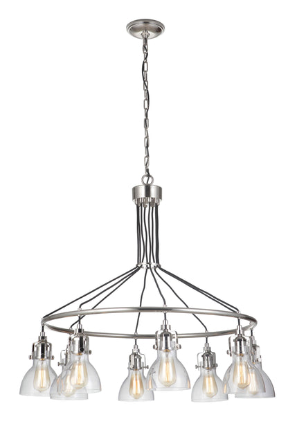 State House 8 Light 37" Wide Ring Chandelier