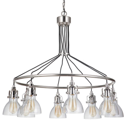 State House 8 Light 37" Wide Ring Chandelier