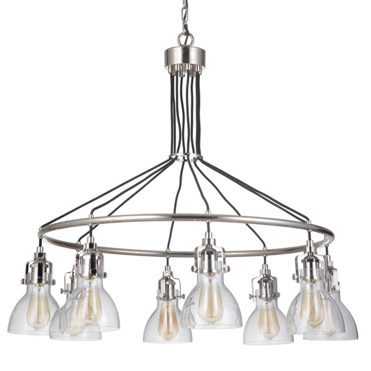 State House 8 Light 37" Wide Ring Chandelier