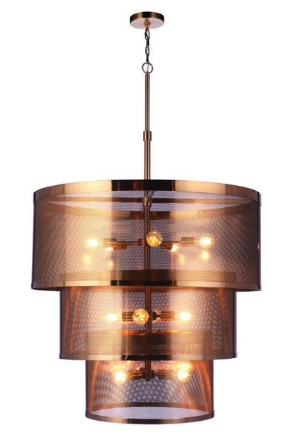 Mesh 12 Light 36" Wide Pendant