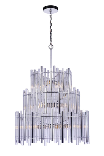 Reveal 13 Light 28" Wide Waterfall Chandelier